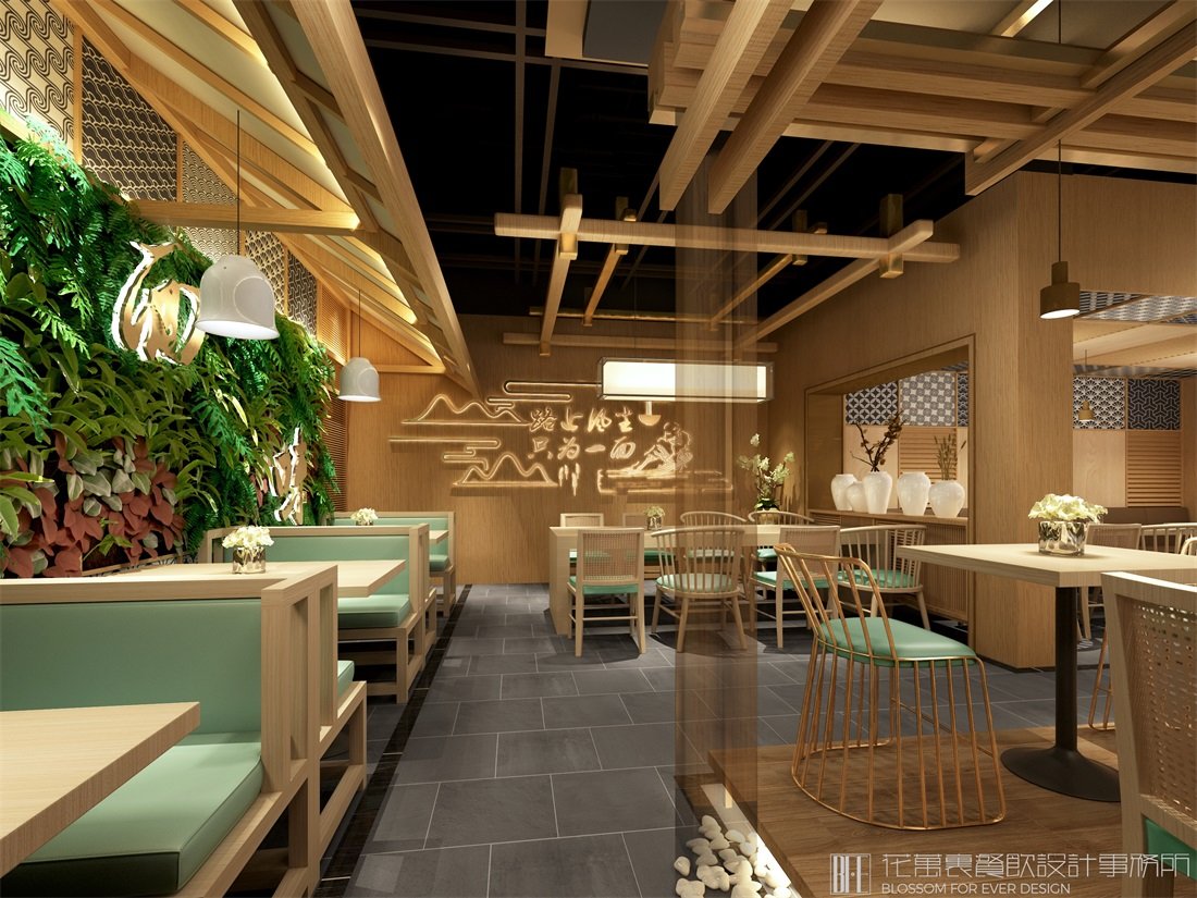 深圳餐廳設計：餐飲店的柱子，該如何做隱藏式處理和設計!